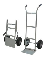 Carrello pieghevole zincato ruote antiforatura Carmeccanica