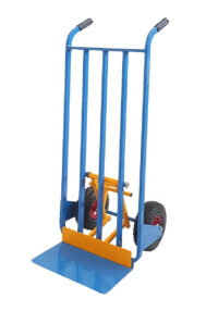 Portacasse piastra grande con scaricafacile Carrelli Industriali