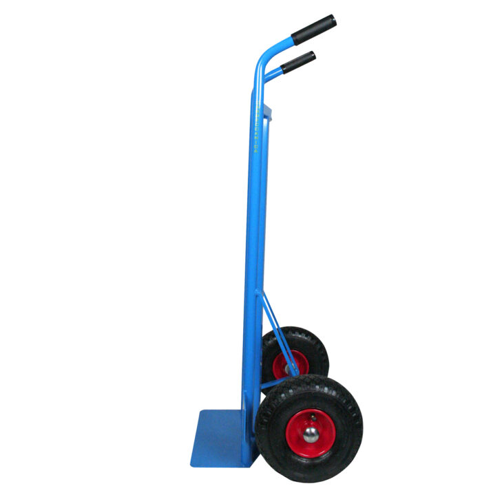 Portasacchi spalla curva con ruote pneumatiche  Carrelli Industriali