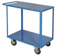 Portatutto Medio a 2 Piani con ruote con freno con ruote girevoli e 2 con freno Carmeccanica