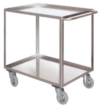 Portatutto Medio a 2 piani con bordo di contenimento in acciaio inox AISI 304 Carmeccanica