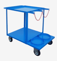 Carrello saldatrice con doppio porta bombola posteriore Carmeccanica