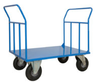 Pianale Maxi con Doppia Sponda e Ruote Antiforatura  >> Carrelli Ruote Antiforatura