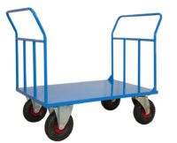 Pianale Maxi con Doppia Sponda e Ruote Pneumatiche con freno Carmeccanica