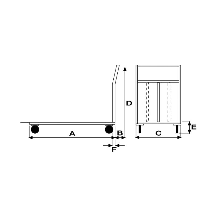 Pianale Maxi mm 1200x800 in acciaio inox con Ruote Pneumatiche  Carrelli Ho.Re.Ca.