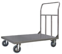 Pianale Maxi mm 1200x800 in acciaio inox con 4 ruote girevoli Carmeccanica