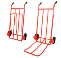 portasacchi leggero con pedana ribaltabile