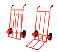 portasacchi leggero con pedana ribaltabile ruote pneumatiche