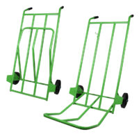 portasacchi pesante con pedana ribaltabile