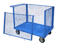 Pianale con 4 sponde in rete 1 sfilabile Carmeccanica