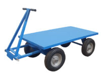 Rimorchio con ralla sterzante con timone/occhione ruote pneumatiche Carmeccanica