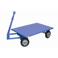 Rimorchio con ralla sterzante con timone/occhione ruote gomma piena Carmeccanica