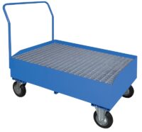 Vasca raccolta liquidi inforcabile lt.248 con ruote e manico Carmeccanica