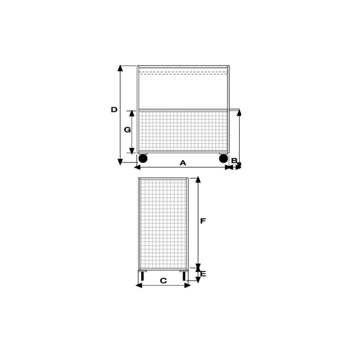 ruote pneumatiche e 4 ruote girevoli Carmeccanica