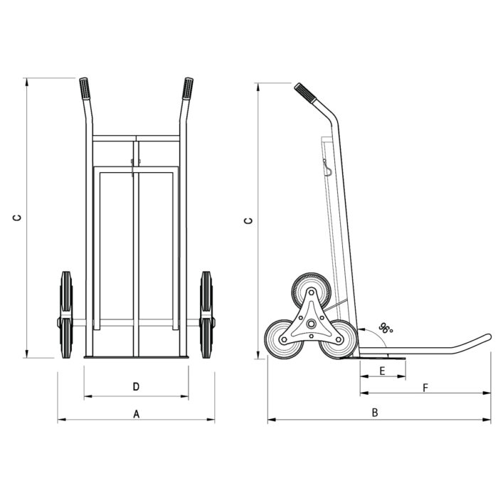Carrello Saliscala "doppia pedana" - immagine 4