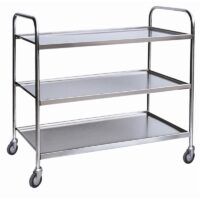 Carrello Grande di servizio a 3 ripiani in acciaio AISI 304 Carmeccanica