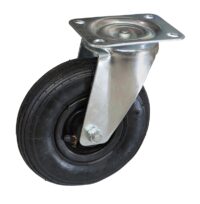 Ruota  Pneumatica ø200x50 Supporto Rotante Flangia Ferro