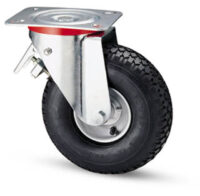 Ruota Pneumatica ø260x85 - Supporto Rotante Freno