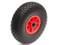 Ruota Anti Foratura ø260x85 riempimento poliuretano colore Nero flangia nylon