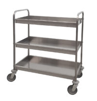 Carrello di Servizio a 3 piani  bordo alto estraibili