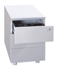 Classificatore a 3 Cassetti con Ruote - Colore Grigio