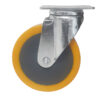 Ruota nylon poliuretano alta portata 100x30 - Supporto girevole pesante - immagine 2