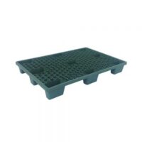 Pallet plastica 800x1200 carichi medi a 4 vie -Verde Ecologico