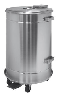 Pattumiera in acciaio inox 70 lt