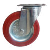 Ruota gomma anticalore d. 200X50 supporto girevole - immagine 2