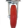 Ruota gomma anticalore d. 200X50 supporto girevole - immagine 3