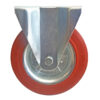 Ruota gomma anticalore d. 200X50 supporto fisso - immagine 2
