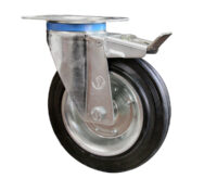 Ruota d. 200x50 - Supporto Rotante con Freno