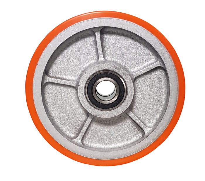 Ruota ghisa poliuretano d.150X60 - immagine 2