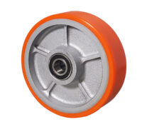 Ruota ghisa poliuretano d.200x50 -