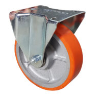 Ruota Ghisa Poliuretano d.125x35 fissa