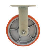 Ruota Ghisa Poliuretano d.125x50 - Supporto Fisso Elettrosaldato