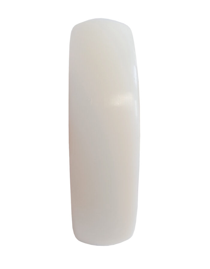 Ruota Nylon Bianco ø160x40 con Parafili Cuscinetti a Sfera Inox - immagine 3