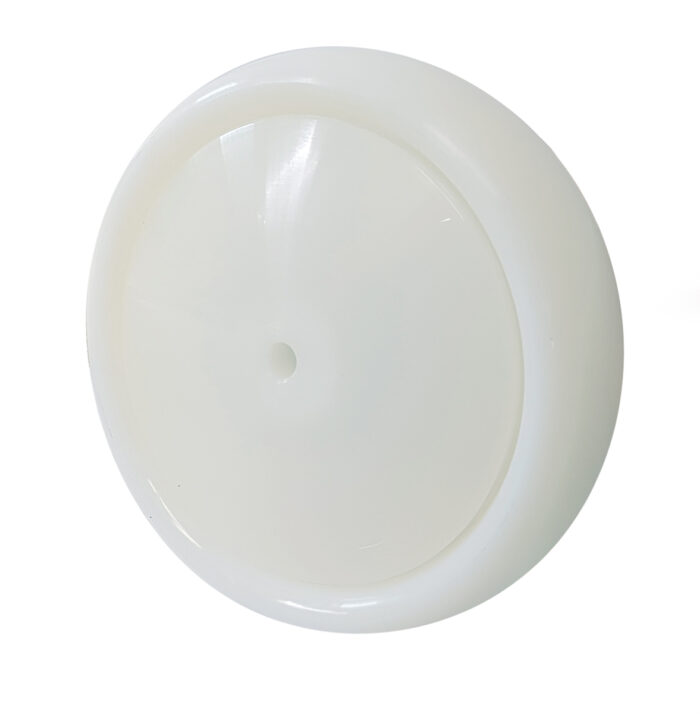 Ruota Nylon Bianco ø160x40 con Parafili Cuscinetti a Sfera Inox