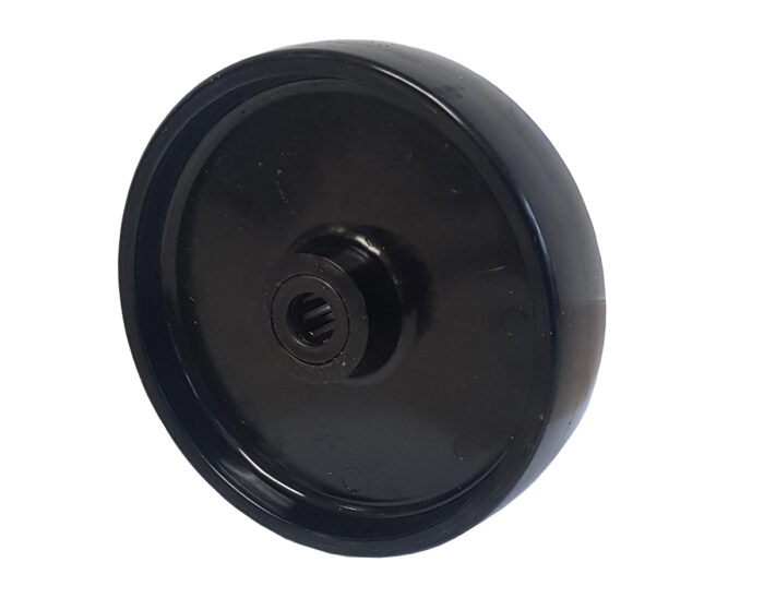 Ruota Nylon Nero Pesante d. 100x35- Solo Ruota con Gabbia Rulli 180 kg
