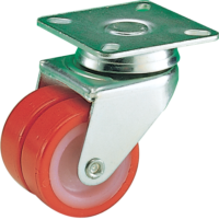 Ruota d. 50x18 Gemellata Supporto Rotante