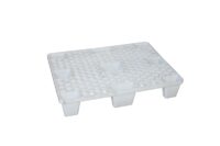 Semi Pallet Plastica Alimentare PE Neutro Vergine 600x800 carichi medi a 4 vie