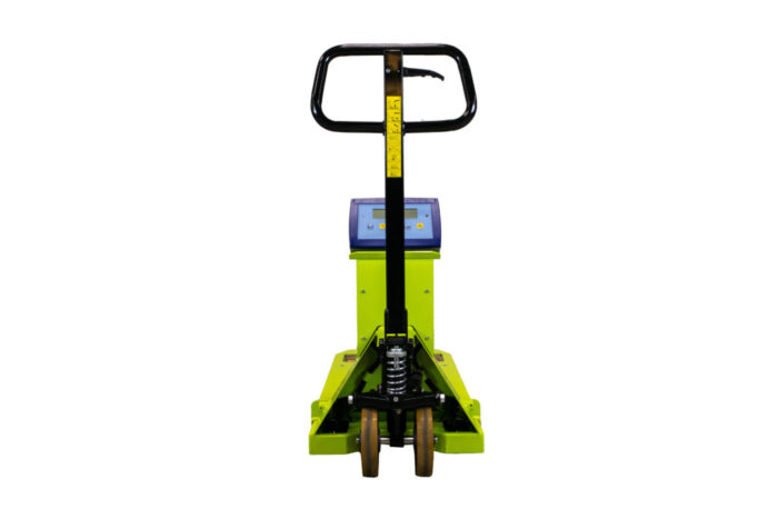 <h3><span style="font-size: small;">Transpallet pesatore di precisione 0.05%con divisione 0.5 kg<br /></span></h3>
