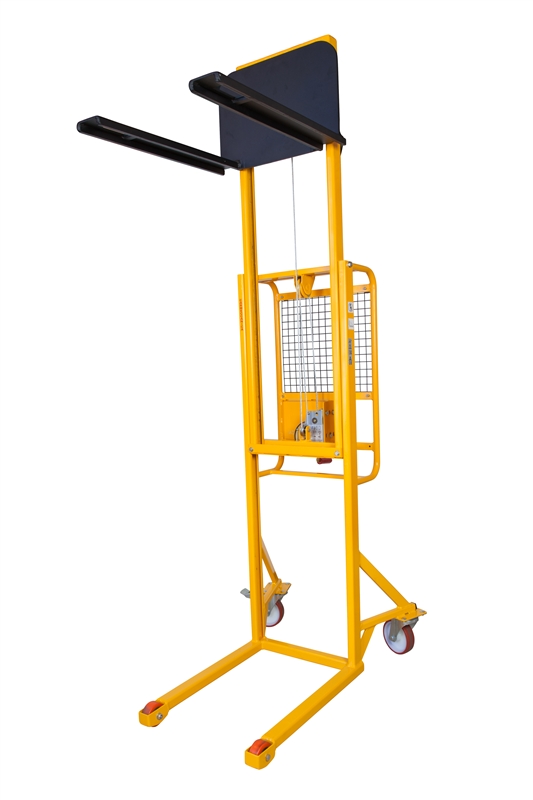 Sollevatore 300 Kg. ad arganello sollevamento 2 mt.  Carrelli Stoccatori