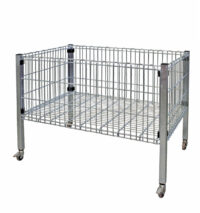 Bancarella in Filo 120x80x53 su Ruote