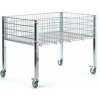 Bancarella in Filo 80x80x35 su Ruote