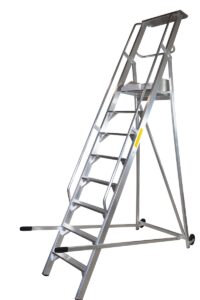 Scala a palchetto a 8 gradini con pedana di lavoro Carmeccanica