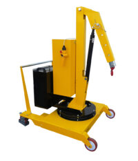 Gru elettrica girevole idraulica zavorrata