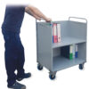 Carrello porta faldoni/fascicoli a due piani  Carrelli per Tribunali e Procure