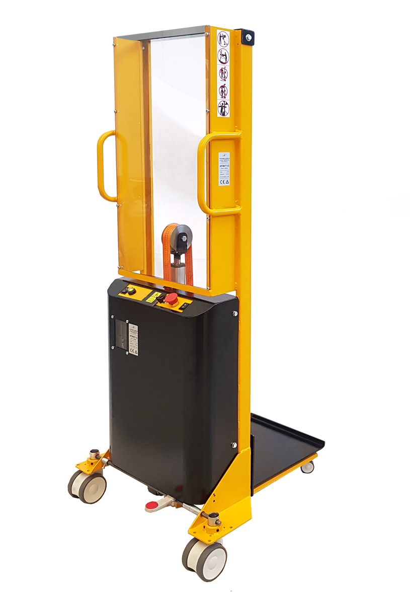 Sollevatore Elettrico 100 kg con Piastra Sollevamento  Carrelli Stoccatori