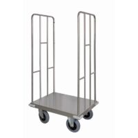 Carrello trasporto universale 2 sponde in tubolare in acciaio INOX AINSI 304 Carmeccanica